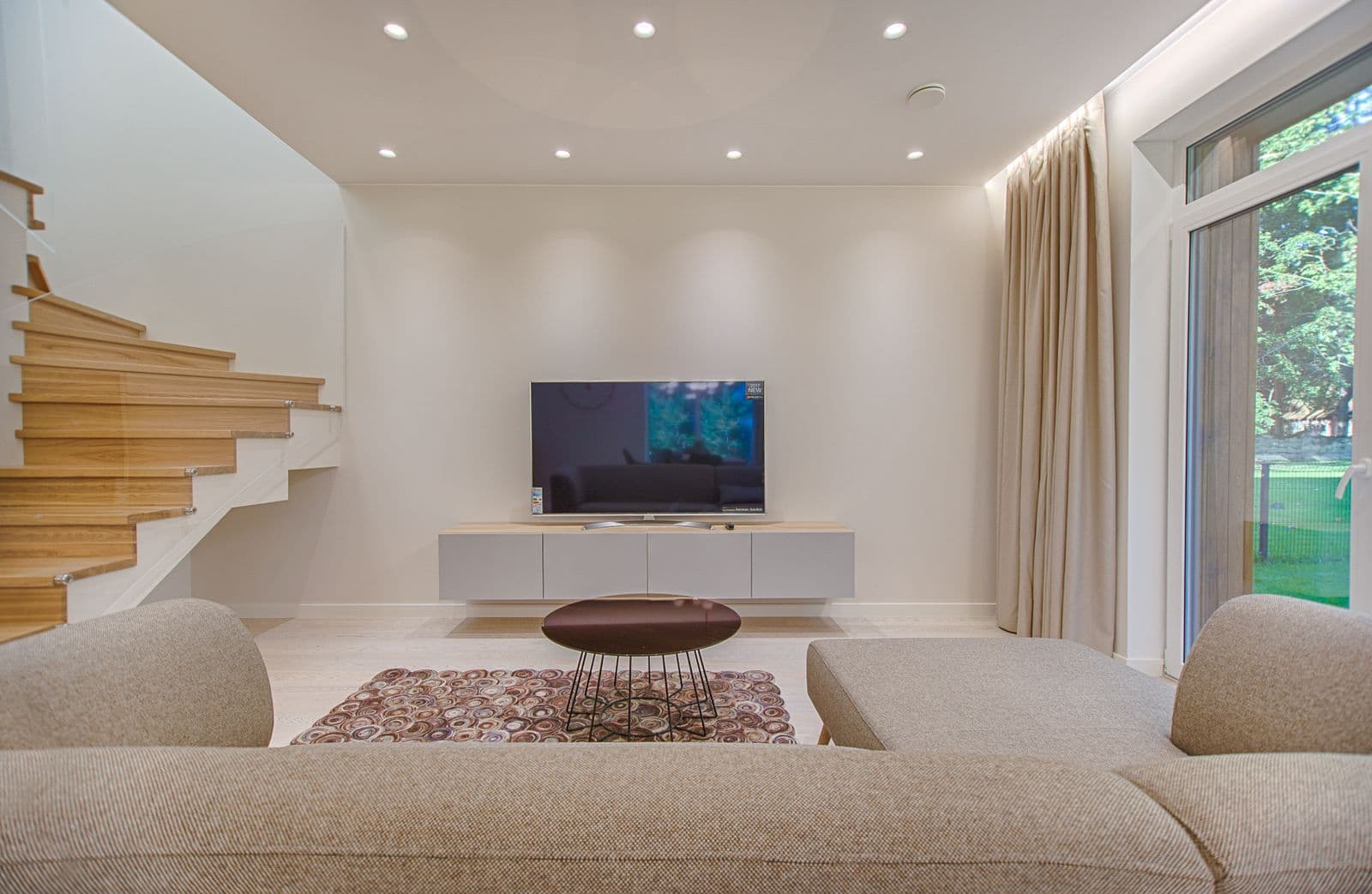 Freshly painted living room interior